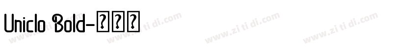 Uniclo Bold字体转换